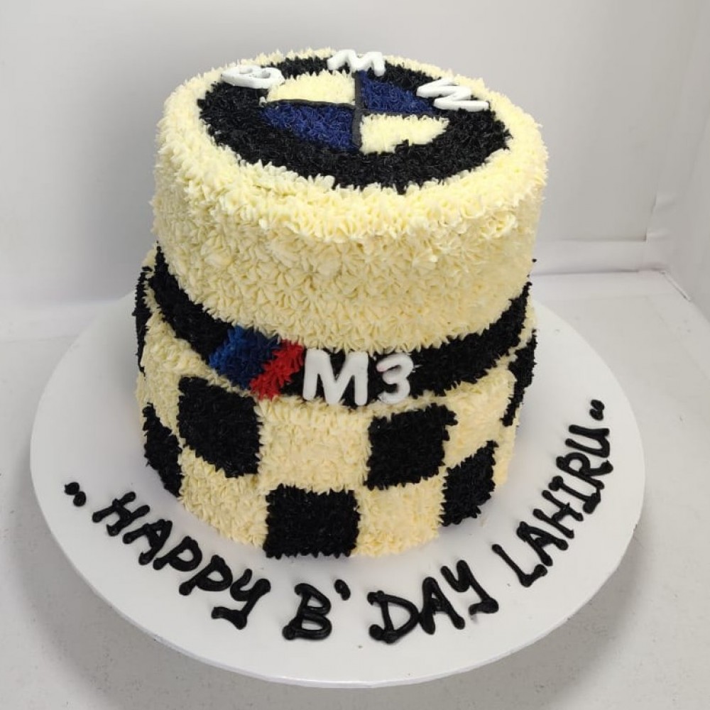 Money pulling cake/ car cake/bmw car cake/ customer cake, Food & Drinks,  Homemade Bakes on Carousell